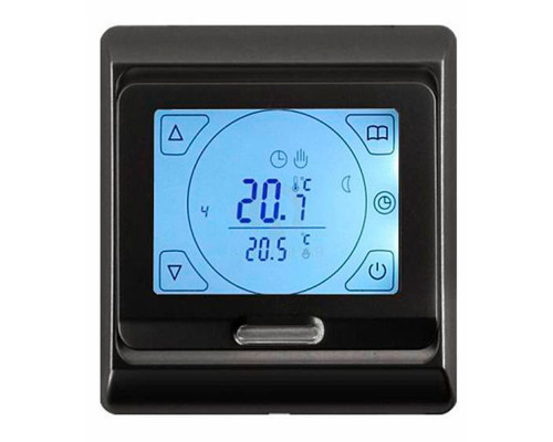 Menred E91.716 (черный), программируемый терморегулятор (сенсорный) для теплого пола в KatalogObogreva.ru