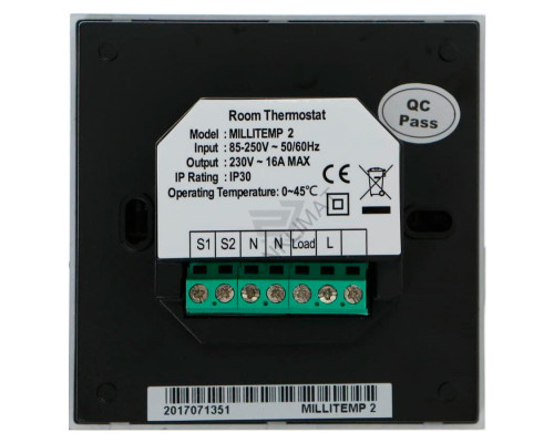 Nexans Millitemp 2 Breath, программируемый сенсорный терморегулятор для теплого пола в KatalogObogreva.ru