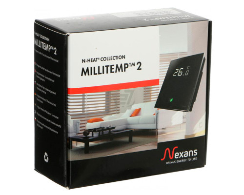 Nexans Millitemp 2 Breath, программируемый сенсорный терморегулятор для теплого пола в KatalogObogreva.ru