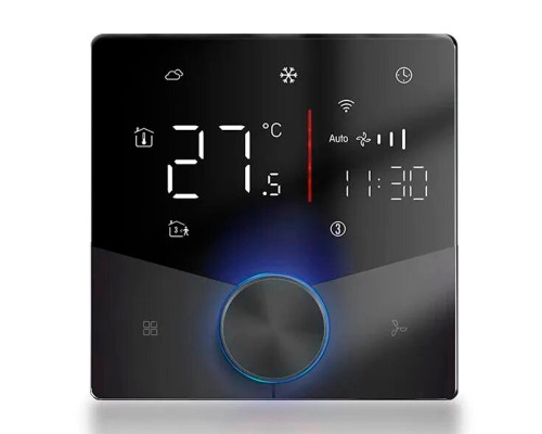 X1S.009 Wi-Fi Black, сенсорный программируемый терморегулятор для теплого пола в KatalogObogreva.ru