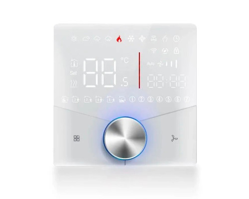 X1S.009 Wi-Fi White, сенсорный программируемый терморегулятор для теплого пола в KatalogObogreva.ru