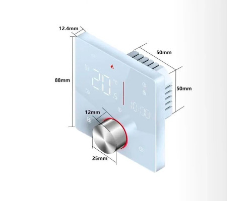 X1S.009 Wi-Fi White, сенсорный программируемый терморегулятор для теплого пола в KatalogObogreva.ru