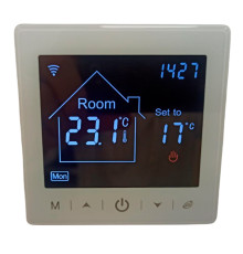 x2.703 (белый), сенсорный программируемый терморегулятор с для теплого пола