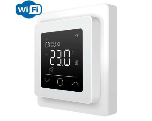 F60W Wi-Fi (белый), сенсорный программируемый терморегулятор для теплого пола в KatalogObogreva.ru