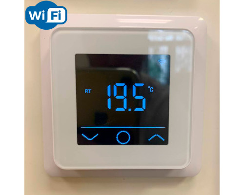 F60W Wi-Fi (белый), сенсорный программируемый терморегулятор для теплого пола в KatalogObogreva.ru