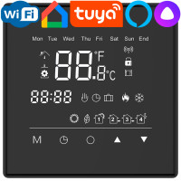 M62B Wi-Fi (черный), сенсорный программируемый терморегулятор с WiFi для теплого пола
