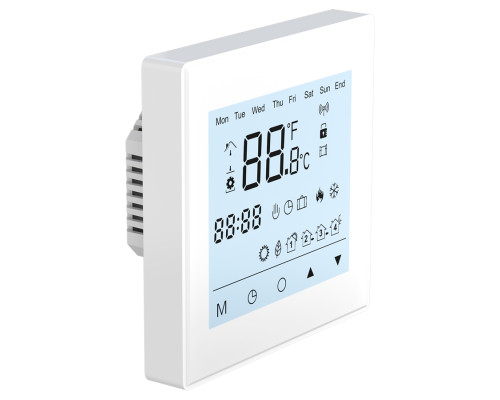 M62W Wi-Fi (белый), сенсорный программируемый терморегулятор с WiFi для теплого пола в KatalogObogreva.ru