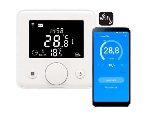 W7 Wi-Fi, программируемый терморегулятор с Wi-Fi для теплого пола в KatalogObogreva.ru