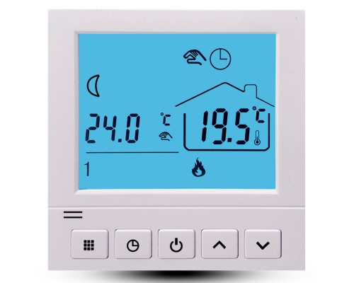 X1S.736 Wi-Fi White, программируемый терморегулятор для теплого пола в KatalogObogreva.ru