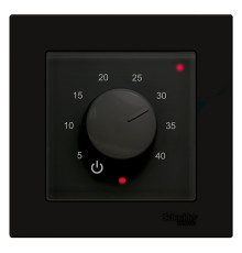 OEM X3.03 Black, механический терморегулятор (в рамку SE AtlasDesign) для электрического теплого пола