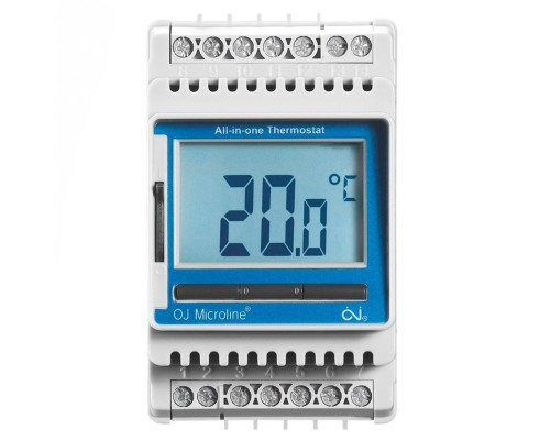 OJ Electronics ETN4-1999, цифровой терморегулятор для теплого пола, на DIN-рейку в KatalogObogreva.ru
