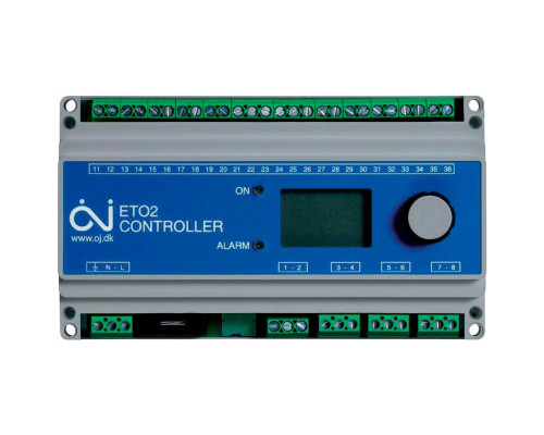 OJ Electronics ETO2-4550, метеостанция для наружных систем обогрева, на DIN-рейку в KatalogObogreva.ru