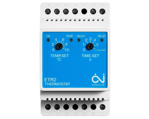 OJ Electronics ETR2-1550, механический термостат для систем обогрева, на DIN-рейку в KatalogObogreva.ru