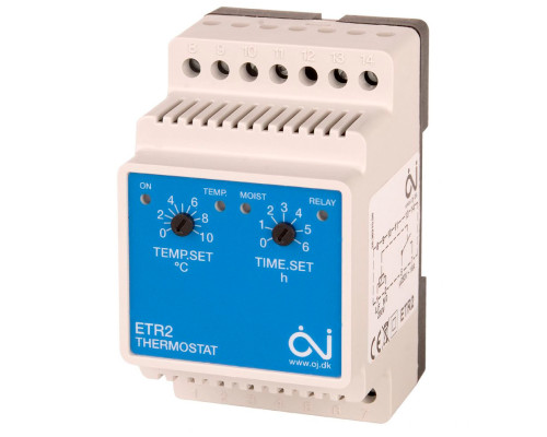 OJ Electronics ETR2-1550, механический термостат для систем обогрева, на DIN-рейку в KatalogObogreva.ru