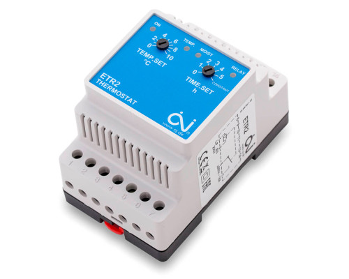 OJ Electronics ETR2-1550, механический термостат для систем обогрева, на DIN-рейку в KatalogObogreva.ru