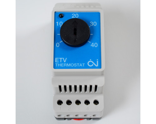 OJ Electronics ETV-1991, механический термостат для систем обогрева, на DIN-рейку в KatalogObogreva.ru