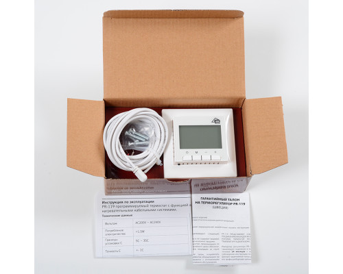 Priotherm PR-119, программируемый терморегулятор для теплого пола в KatalogObogreva.ru