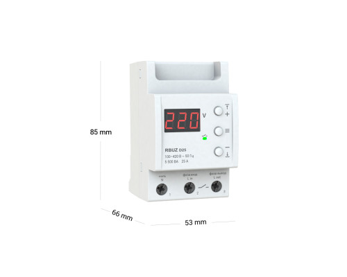 RBUZ D25 — Однофазное реле напряжения в KatalogObogreva.ru