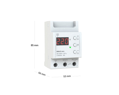 RBUZ D63t — Однофазное реле напряжения с термозащитой в KatalogObogreva.ru