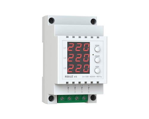 RBUZ V3 — Трехфазный бытовой вольтметр в KatalogObogreva.ru
