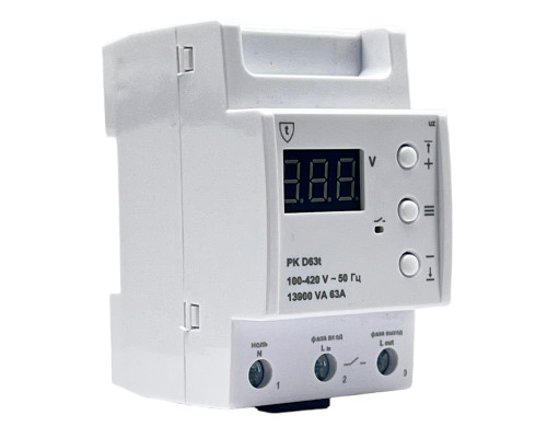 Реле контроля напряжения РК D25t (однофазное, с термозащитой) в KatalogObogreva.ru