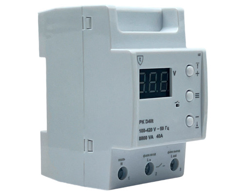 Реле контроля напряжения РК D40t (однофазное, с термозащитой) в KatalogObogreva.ru