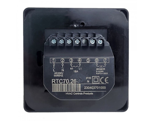 RTC 70.26 Black, бюджетный механический терморегулятор для электрического теплого пола в KatalogObogreva.ru