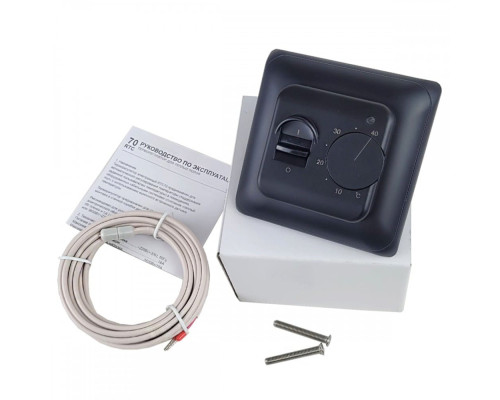 RTC 70.26 Black, бюджетный механический терморегулятор для электрического теплого пола в KatalogObogreva.ru