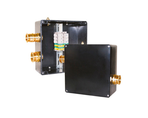 РТВ 1007 — соединительная коробка для соединения нагревательных секций на базе трехфазных нагревательных кабелей постоянной мощности в KatalogObogreva.ru