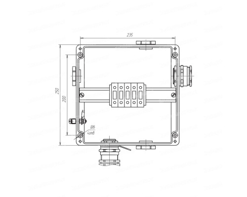 РТВ 1008 — соединительная коробка для соединения нагревательных секций на базе трехфазных нагревательных кабелей постоянной мощности в KatalogObogreva.ru