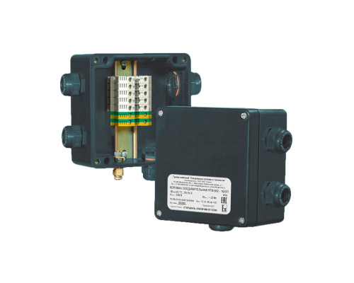 РТВ 602 — соединительная коробка для подключения к сети саморегулирующихся нагревательных кабелей в KatalogObogreva.ru