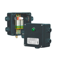 РТВ 402-ИС — соединительная коробка для подключения к сети саморегулирующихся нагревательных кабелей (с индикацией напряжения)