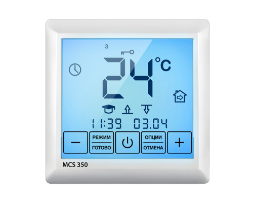 MCS 350, сенсорный программируемый терморегулятор с Wi-Fi для теплого пола в KatalogObogreva.ru