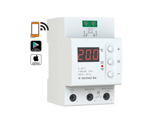 Terneo BX 32А, программируемый терморегулятор с Wi-FI на DIN-рейку для теплого пола в KatalogObogreva.ru