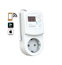 Terneo RZX, программируемый терморегулятор с Wi-Fi в розетку для обогревателей