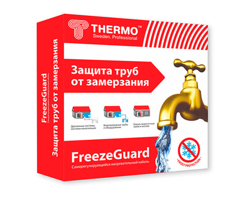 Thermo FreezeGuard, 4 м (15 Вт./м) — Саморегулирующийся греющий кабель на трубу (неэкран, готовый комплект) в KatalogObogreva.ru