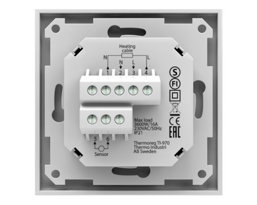 Thermoreg TI-970, программируемый терморегулятор (сенсорный) для теплого пола в KatalogObogreva.ru