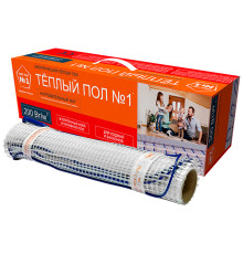 Теплый Пол №1 (200W) ТСП-1000-5.0 (1000 Вт, 5.0 кв.м.) — нагревательный мат, теплый пол под плитку