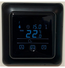 WarmLife BW black, сенсорный программируемый терморегулятор для теплого пола