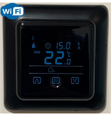 WarmLife BW black WiFi, сенсорный программируемый терморегулятор для теплого пола