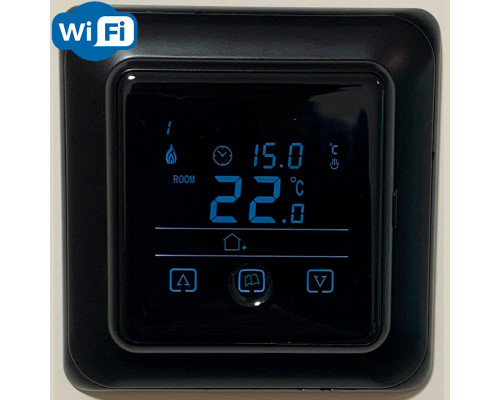 WarmLife BW black WiFi, сенсорный программируемый терморегулятор для теплого пола в KatalogObogreva.ru
