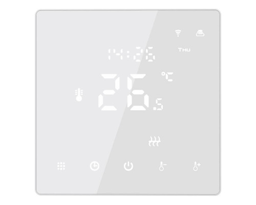 Warmlife SNOW White, сенсорный программируемый терморегулятор для теплого пола в KatalogObogreva.ru