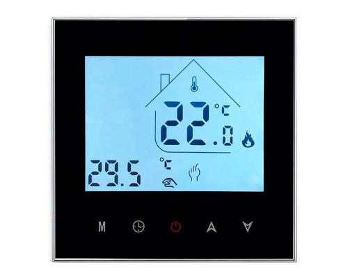 Warmlife X1S.113 Black, сенсорный программируемый терморегулятор для теплого пола в KatalogObogreva.ru