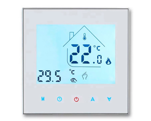 Warmlife X1S.113 White, сенсорный программируемый терморегулятор для теплого пола в KatalogObogreva.ru