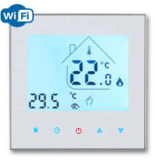 Warmlife X1S.113 Wi-Fi White, сенсорный программируемый терморегулятор для теплого пола