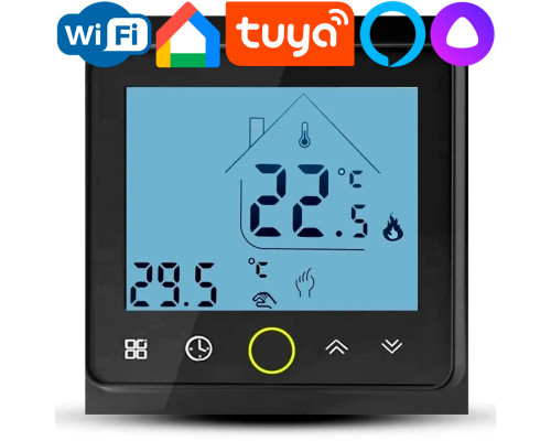 Warmlife X1S.115 Smart Black, сенсорный программируемый терморегулятор для теплого пола в KatalogObogreva.ru