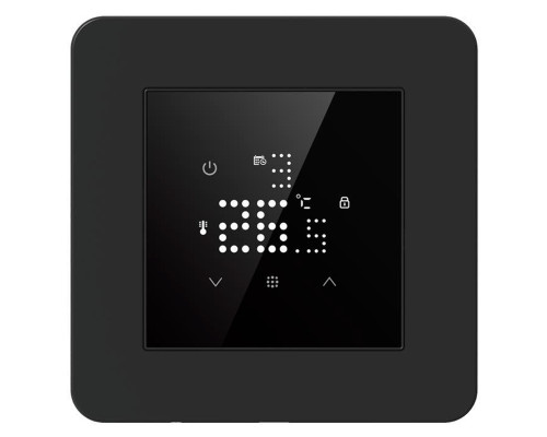 X1S.530WE Black, сенсорный программируемый терморегулятор для теплого пола в KatalogObogreva.ru