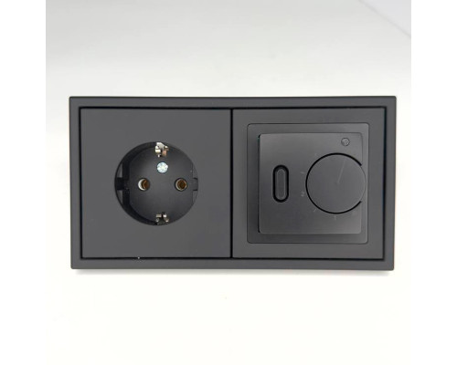 OEM F21 Black (аналог X2.730), механический терморегулятор для теплого пола в KatalogObogreva.ru