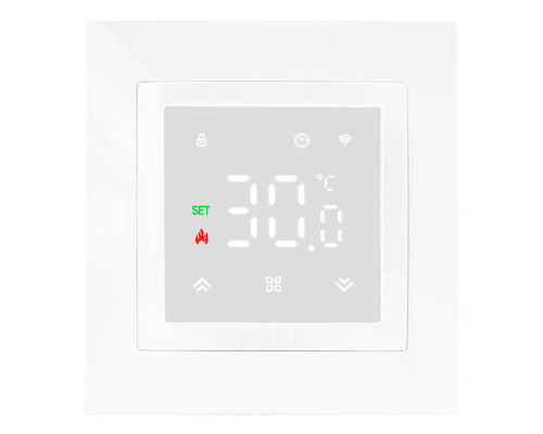 X1S.F22 Wi-Fi White, сенсорный программируемый терморегулятор для теплого пола в KatalogObogreva.ru