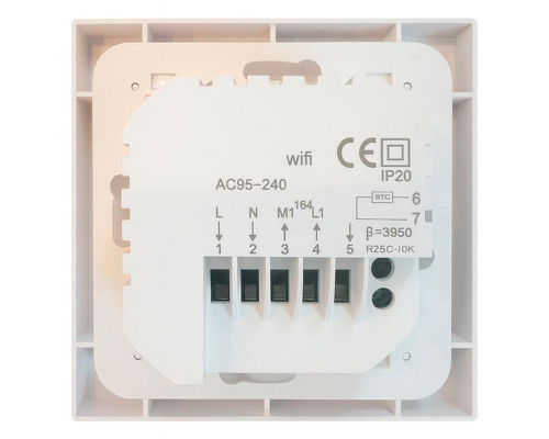 X1S.F23 Wi-Fi White, сенсорный программируемый терморегулятор для теплого пола в KatalogObogreva.ru